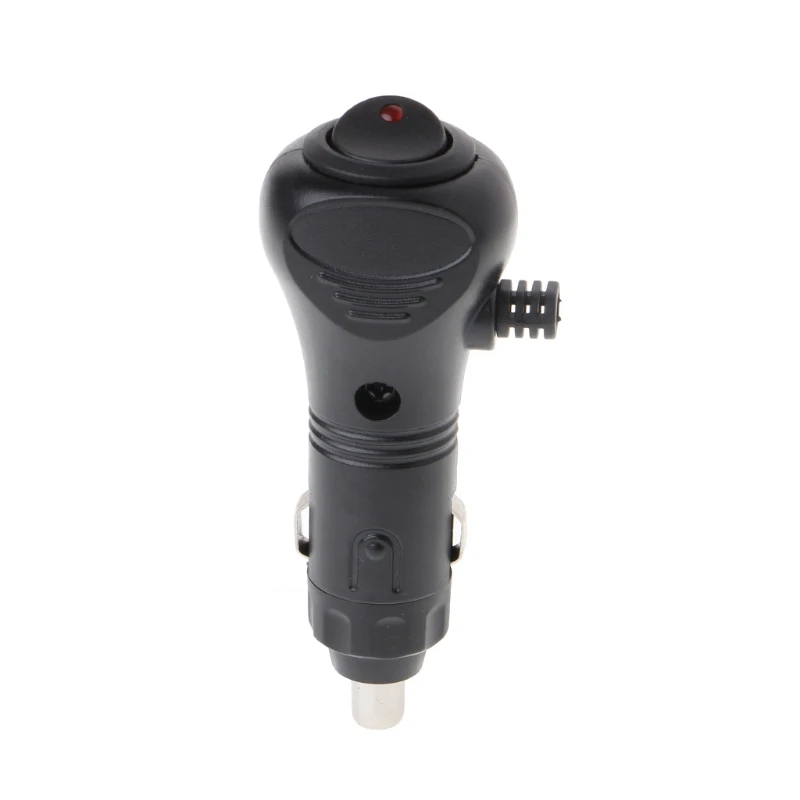

DC 12V ABS Car Cigarette Lighter Socket Plug Connector Adapter LED On Off Switch