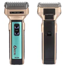 Kemei KM-Q601 Портативный электробритва ЕС Plug с волосами резак Twin Лезвия Многофункциональный Путешествия Применение Безопасная бритва для Для мужчин