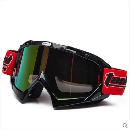 Tanked Подлинная УФ T970 мотокросса очки ветрозащитные лыжные gafas мотоциклетный шлем солнцезащитные очки, bicicleta очки велосипед oculos - Цвет: black full color len