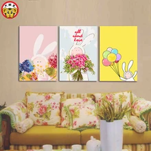Картина по номерам художественная краска по номеру кролик в сочетании с Энтони в течение длительного времени, большая живопись король DIY Цифровая живопись ha