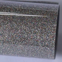 ТПУ блестки теплопередачи виниловая пленка железа на резки футболка одежда 2" x 40"(50 см x 100 см) Светло-серый