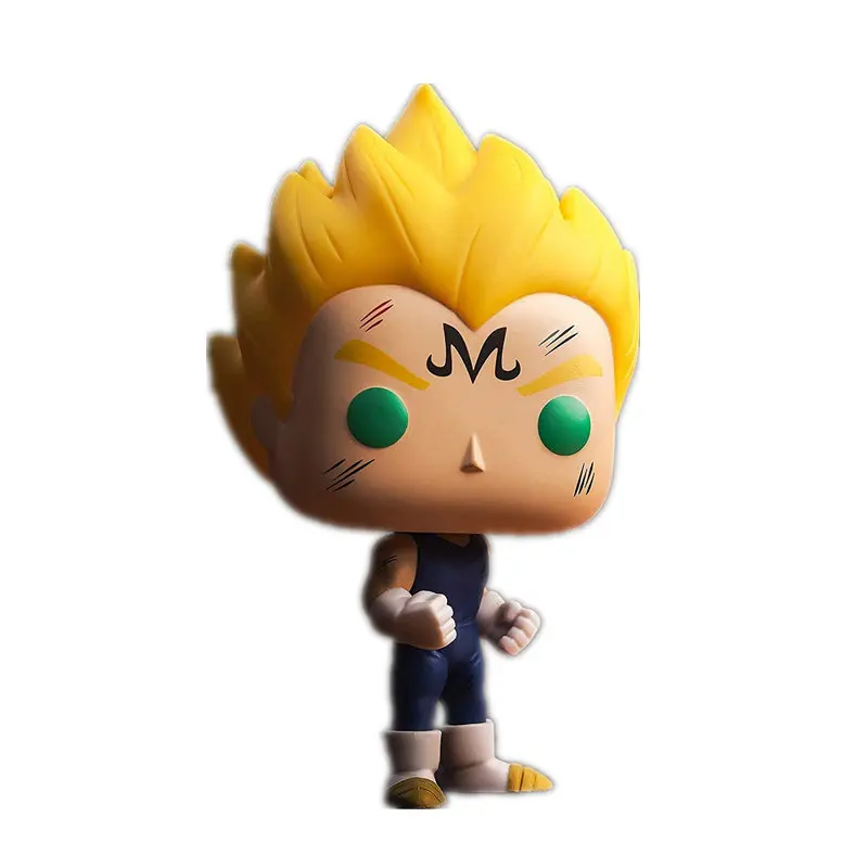 

NEW 10cm Animation Dragon Ball Z Majin Vegeta #445 edition action figure big Bobble Head Q Edition no box for Car Decoration