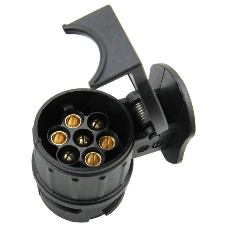 

Adapter Trailer Electric 13 to 7 Pin Plug Converter Waterproof Socket For Caravan Towbar M8617