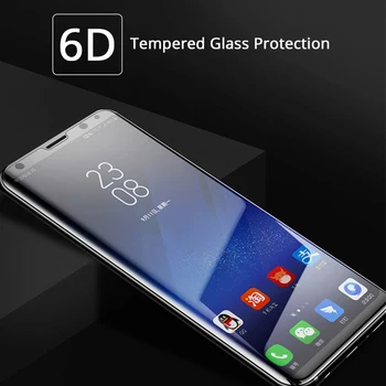 

Full Cover 6D Curved Edge Screen Protector For Samsung galaxy Note 8 S8 S9 plus Glass Film UV Liquid full Glue 9H Tempered Glass