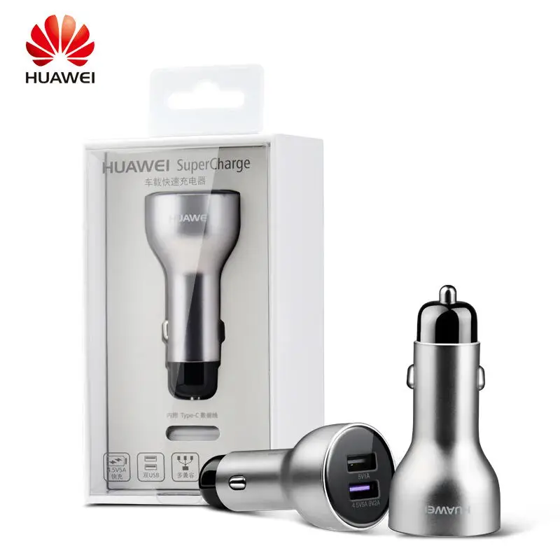 

Huawei P10 P9 Plus Lite Super Car Charger 100% Original 5V4.5A 5A USB Type C Cable Duable USB Port Honor V10 10 View10 Nova 3e