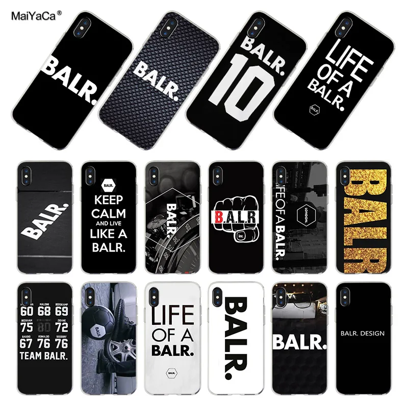 

MaiYaCa For iPhone 7 6 X Case LIFE OF A BALR. BALR Design Phone Case for iPhone 8 7 6 6S Plus X 5 5S SE 5C XR XS XS MAX