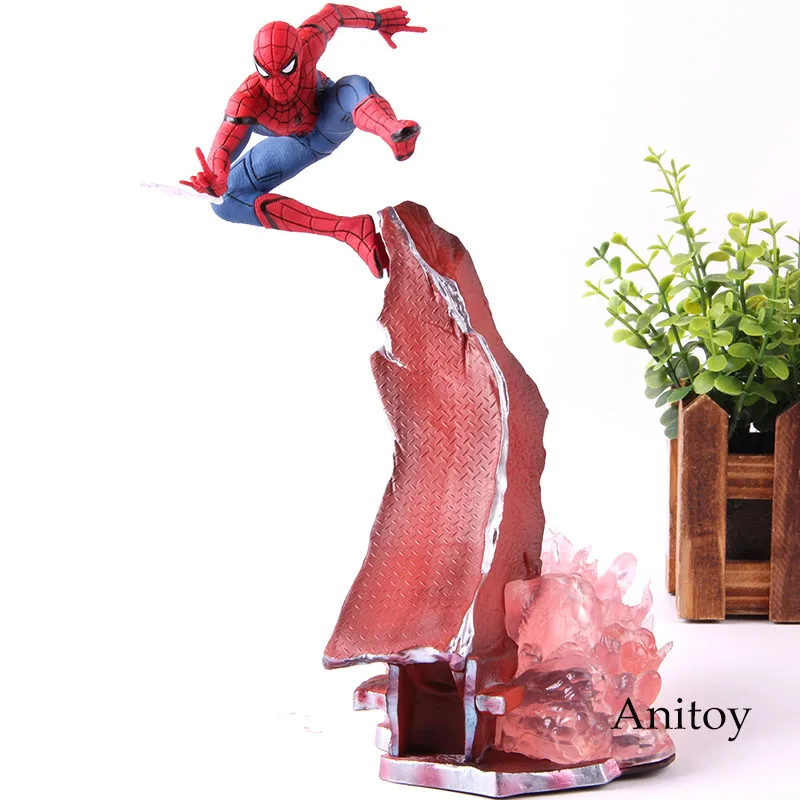 

Marvel Comics Super Heros Spider Man Home Coming Spider-man 1/10 Statue Figure Collection Spriderman Action Figure Model Toy