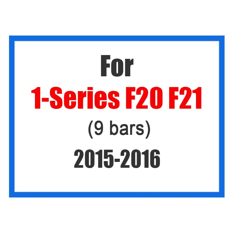 Atreus 3 шт. для BMW F20 F21 F52 Z4 F01 G11 G12 1 серия 7 серии Автоспорт мощность M производительность передняя решетка отделка полосы - Название цвета: F20-9bars-2015-2016