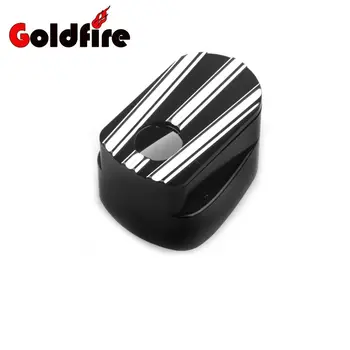 

Black Cnc Aluminium Motorcycle Parts Stripe Ignition Switch Cover for Harley Touring Street Road Glide 2014 - 2017 2015 2016