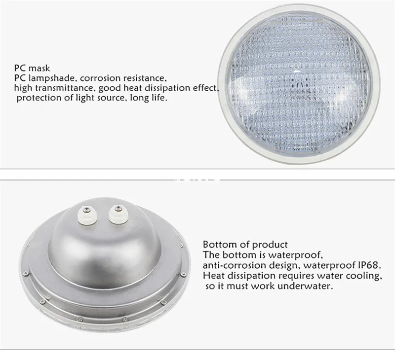 Par56 свет для бассейна AC/DC12V~ 24 V прожектор 18 W 35 W лампочка для фонтана IP68 Водонепроницаемый подводный открытый свет Теплый Холодный белый
