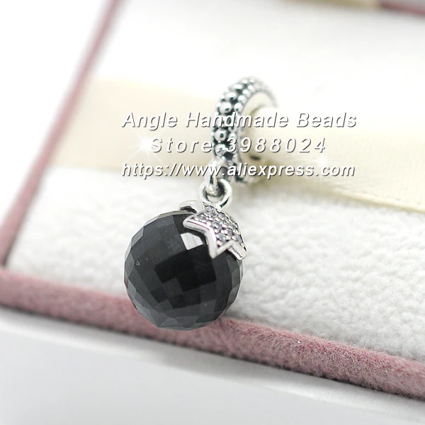 

2015 S925 Silver Moon and Star Clear CZ Midnight Blue Crystal Dangle Charms Beads Fit Jewelry dora Bracelets Necklace PD113