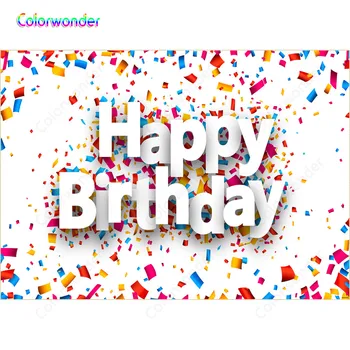 

Colorwonder Photography Background Vinyl Birthday Background for Home Newborn Baby Shower Custom Name 7x5Studio Photo Background