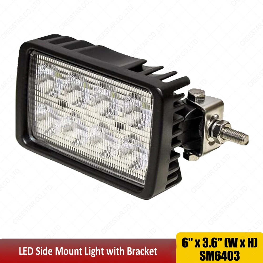 40W LED Side Mount Work Light With Bracket TL3070 Replace Case IH 92266C1,Massey Ferguson 3900811M91, 3781544M1, 3900812M91 X1pc