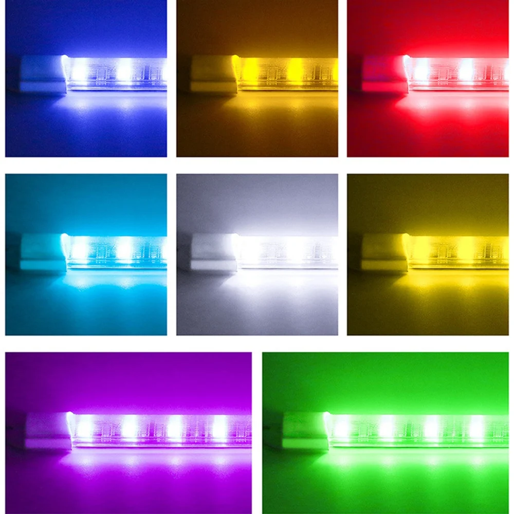 Новый автомобильный Стайлинг один для четырех RGB атмосферный неоновый