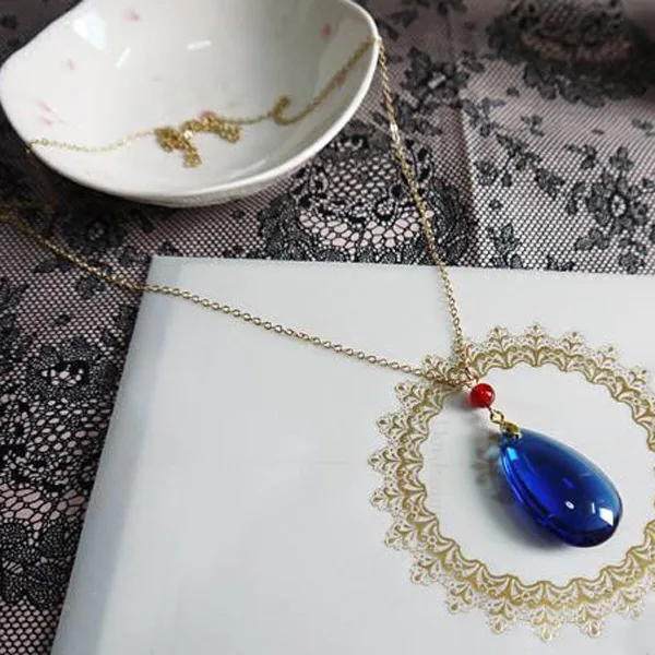 

Howl's Moving Castle Hayao miyazaki Hal blue gemstone The necklace