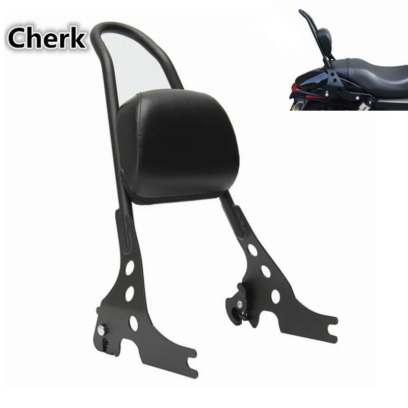 Motorcycle Luggage Detachable Sissy Bar Passenger Seat Backrest Cushion