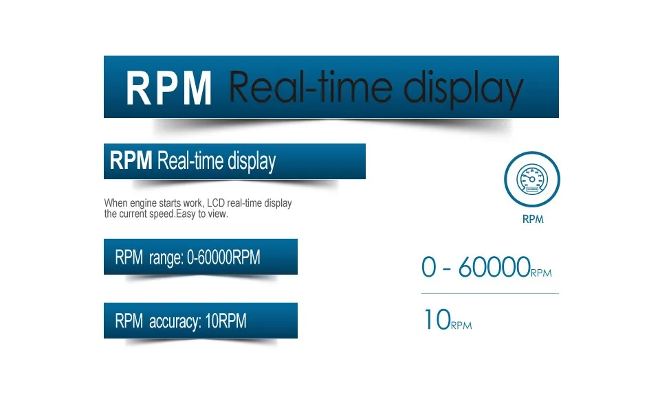 Тахометр RPM водонепроницаемый счетчик сбрасываемый счетчик часов Тахометр для лодочного мотора яхты морской RL-HM025R