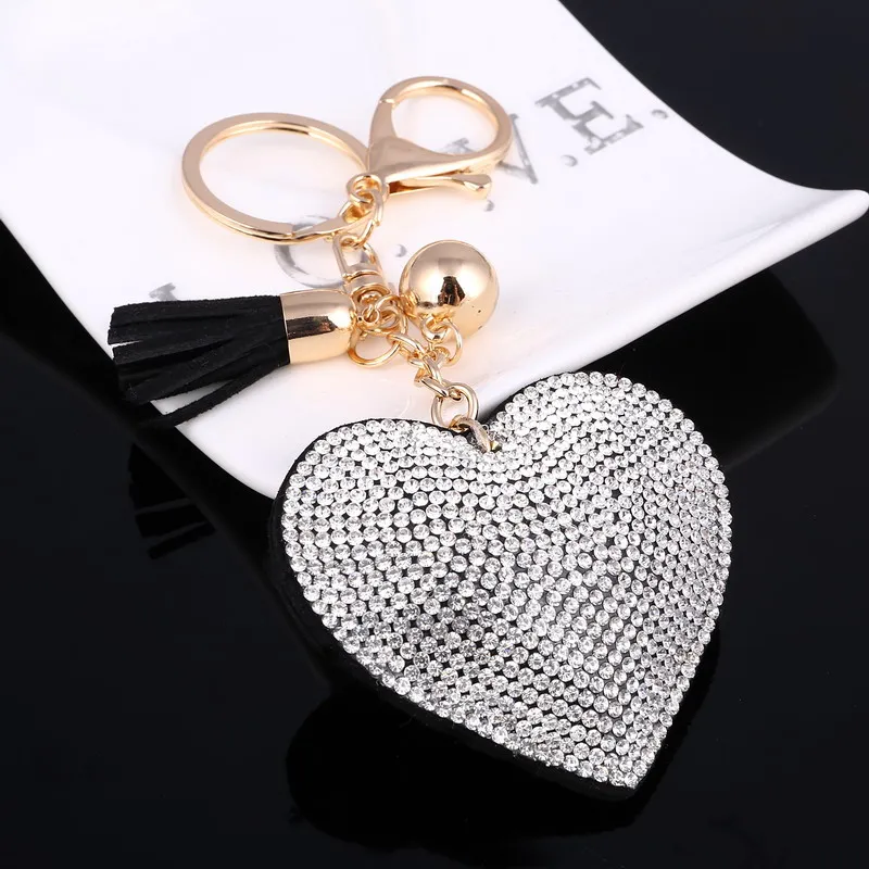 ZOSH-Heart-Keychain-Leather-Tassel-Gold-Key-Holder-Metal-Crystal-Key-Chain-Keyring-Charm-Bag-Auto (1)