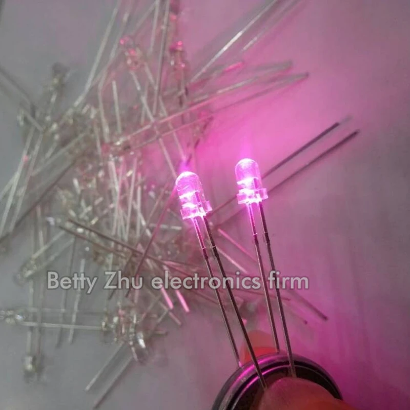200 шт./лот новый оригинальный 3 мм DIP LED светоизлучающий диод прозрачный корпус