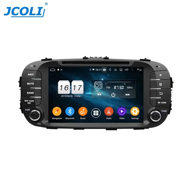 JCOLI 8 'ɲ DIN Android 9 0 автомобильный DVD мультимедиа gps стерео радио плеер для Kia Soul 2014