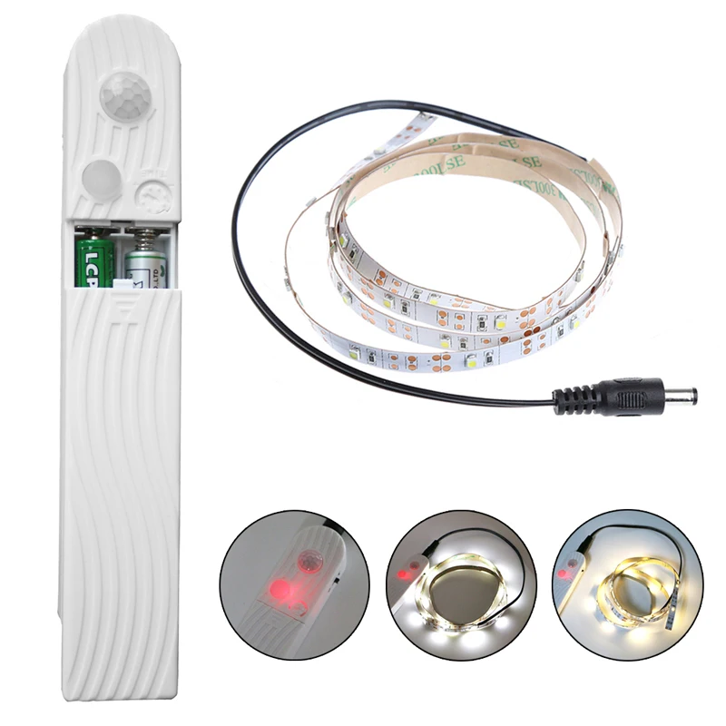 

4 AAA Battery Case Power Supply Body Infrared PIR Sensor Switch Case For LED Strip Light