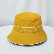 Хлопок, как материал для реализации письмо панамка с вышивкой Рыбацкая шляпа на открытом воздухе Дорожная шляпа шляпы от солнца для мужчин и женщин