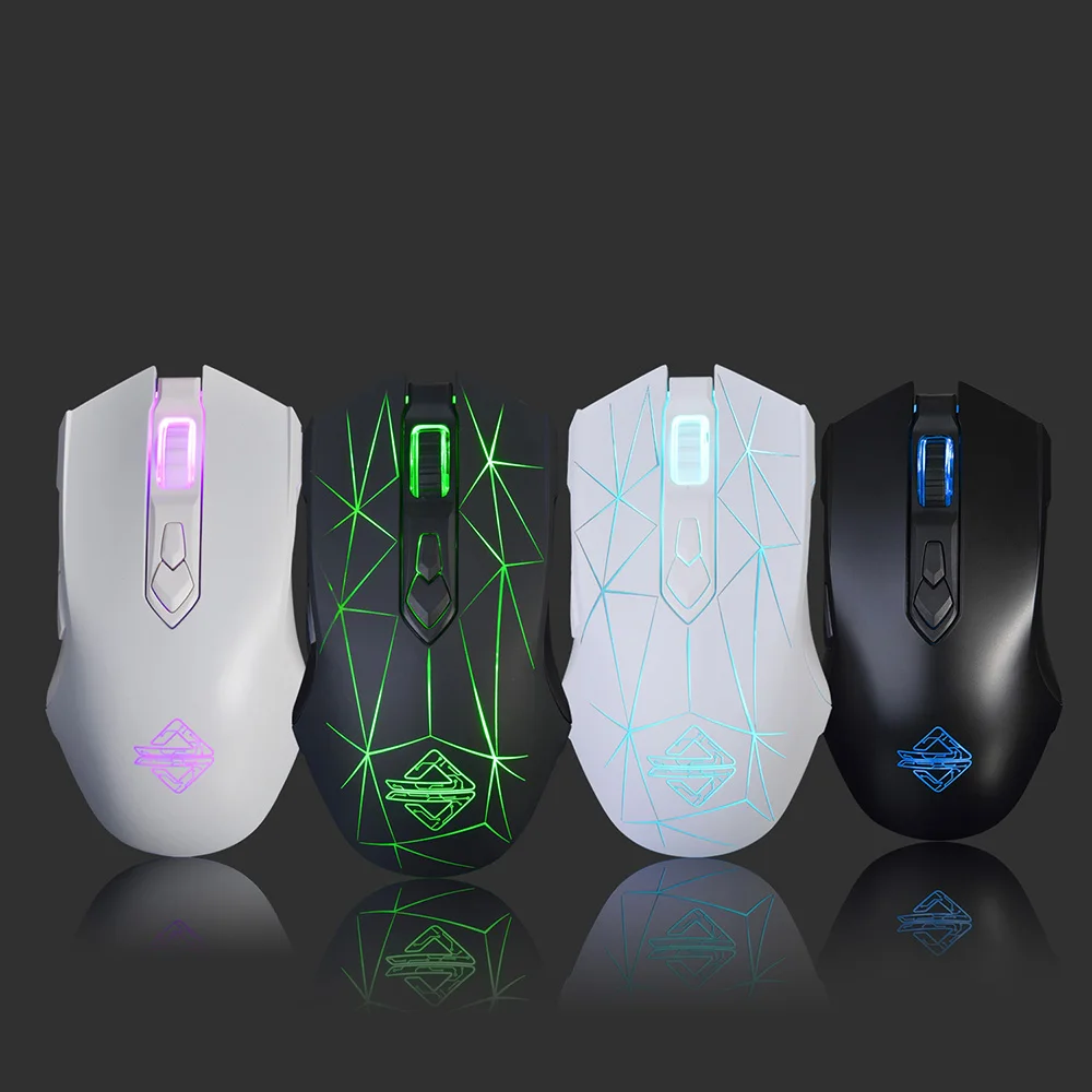 Профессиональная Проводная игровая мышь Ajazz AJ52 7 режимов RGB подсветки