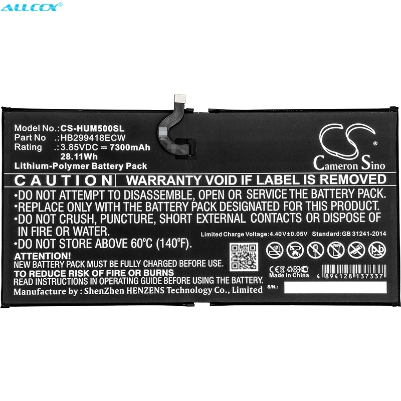Cameron Sino 7300 мАч батарея HB299418ECW для Huawei CMR-AL09 CMR-AL19 CMR-W109 CMR-W19 MediaPad M5 10 8 | Мобильные
