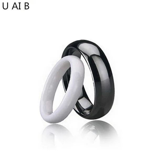 top quality lovers jewelry black and white ceramic rings for women and men wedding - Black Male Wedding Rings top quality lovers jewelry black and white ceramic rings for women and men wedding - Black Male Wedding Rings
