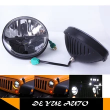 Лучшая цена DHL 3-7 дней светодиодный фонарь 65 Вт 7 дюймов DC 10-30 в светодиодный светильник для Jeep wrangler и грузовика