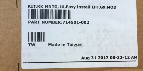 

100% High quality Server rail kit for DL360P 360E 160P G8 G9 728440-002 679368
