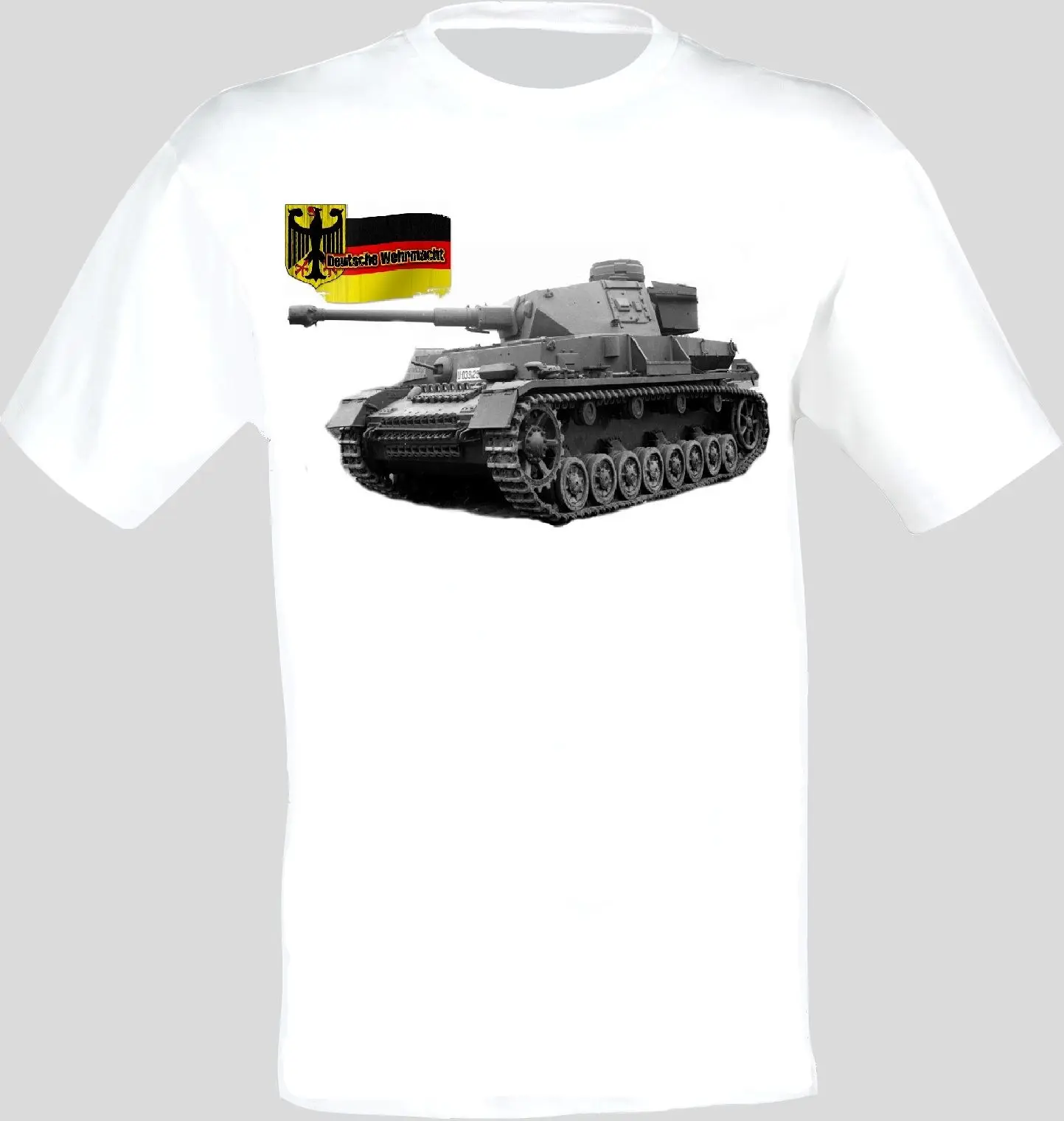 Hot Sale Summer Deutsches Reich Wehrmacht Panzer IV Tank Manner Printed