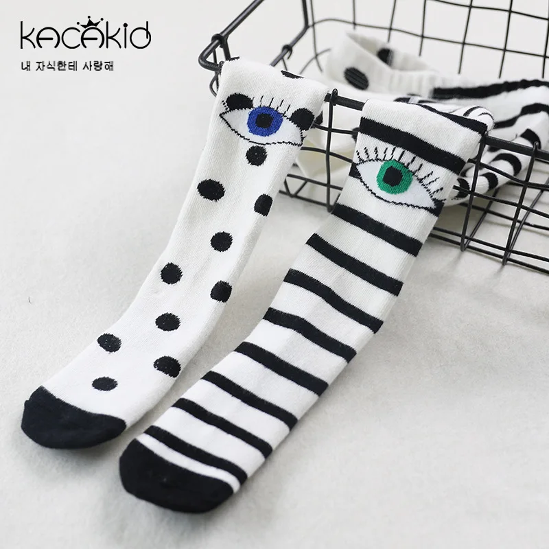 Kacakid/весенние новые детские колготки милые красивые ассиметричные с большими