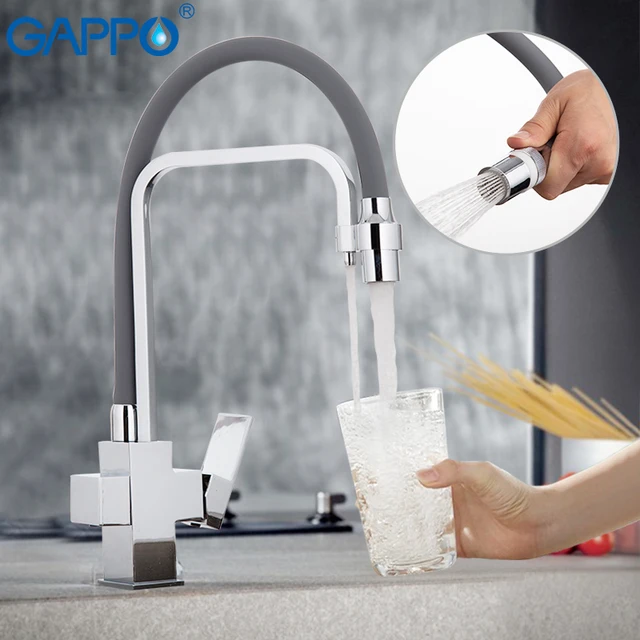 Cheap GAPPO kitchen Faucets brass faucet for kitchen sink taps waterfall faucet mixer tap rotated griferia kitchen water mixer        