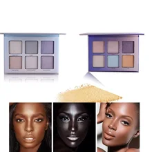 6 цветной маркер для лица набор бронзаторов набор румян для макияжа контур лица мерцающая пудра тело базовый осветитель Выделите косметика