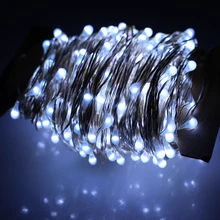30 м 300 светодиодный s Открытый Рождественский Сказочный свет теплый белый серебряный провод светодиодный свет звездный свет+ адаптер питания(Великобритания, США, ЕС, AU Plug
