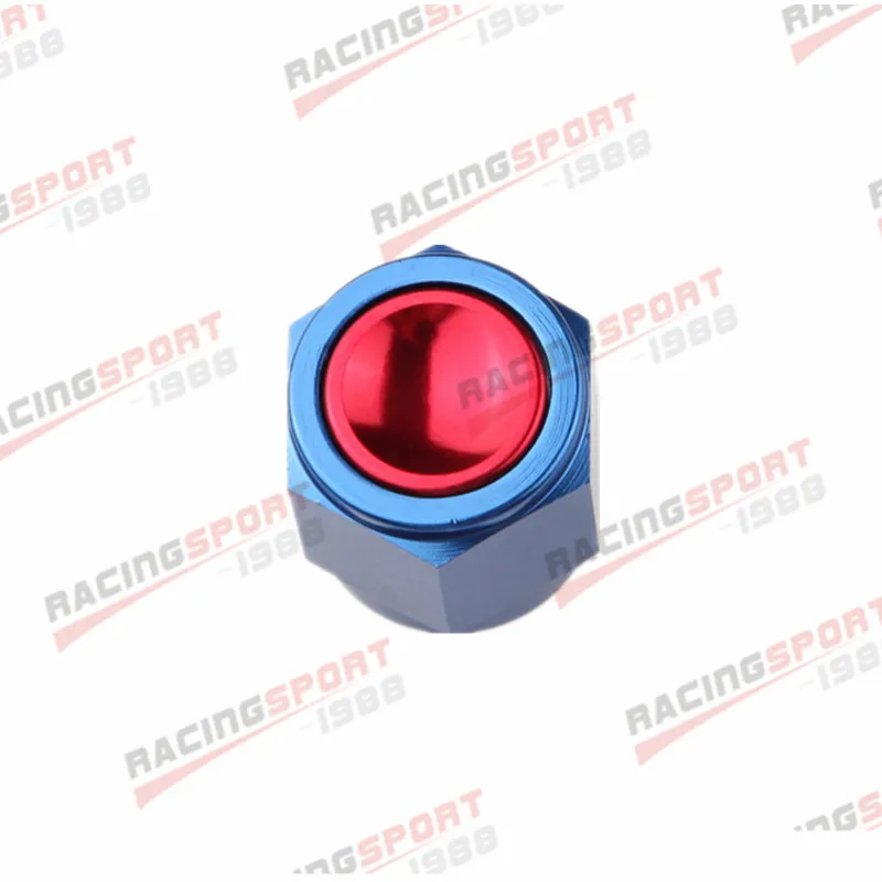 

8AN -8AN AN8 Flare Cap Caps Block Off Fitting Aluminum Red/Blue