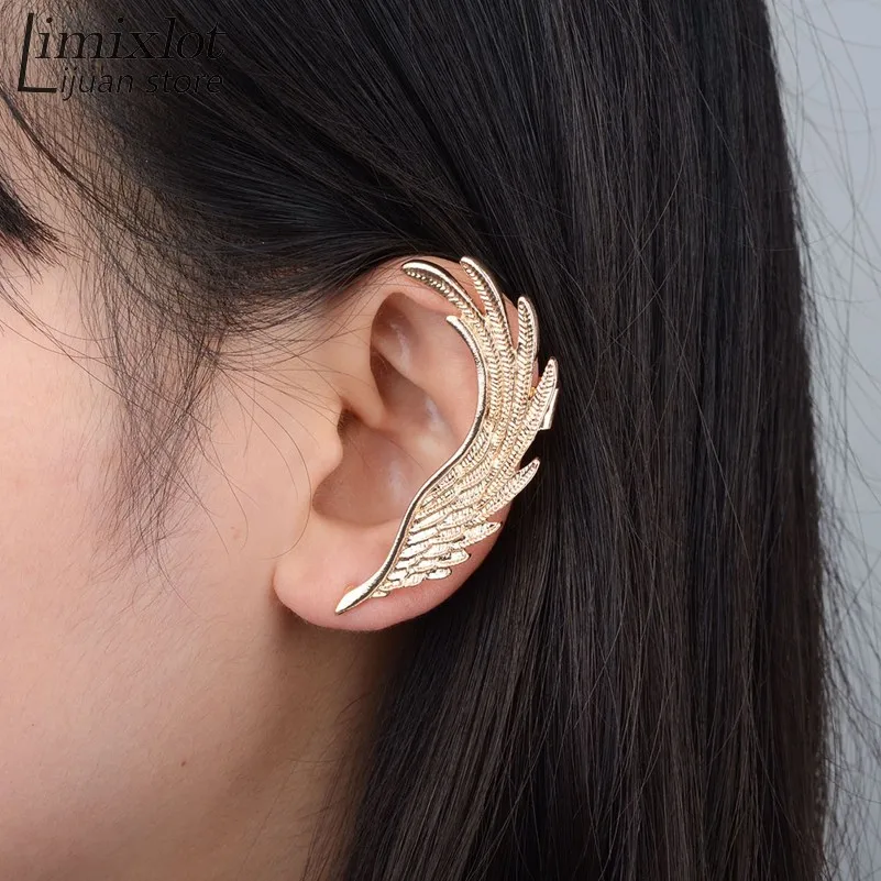 Buy Imixlot 1PC Angel Wings Feather Ear Cuff Earrings