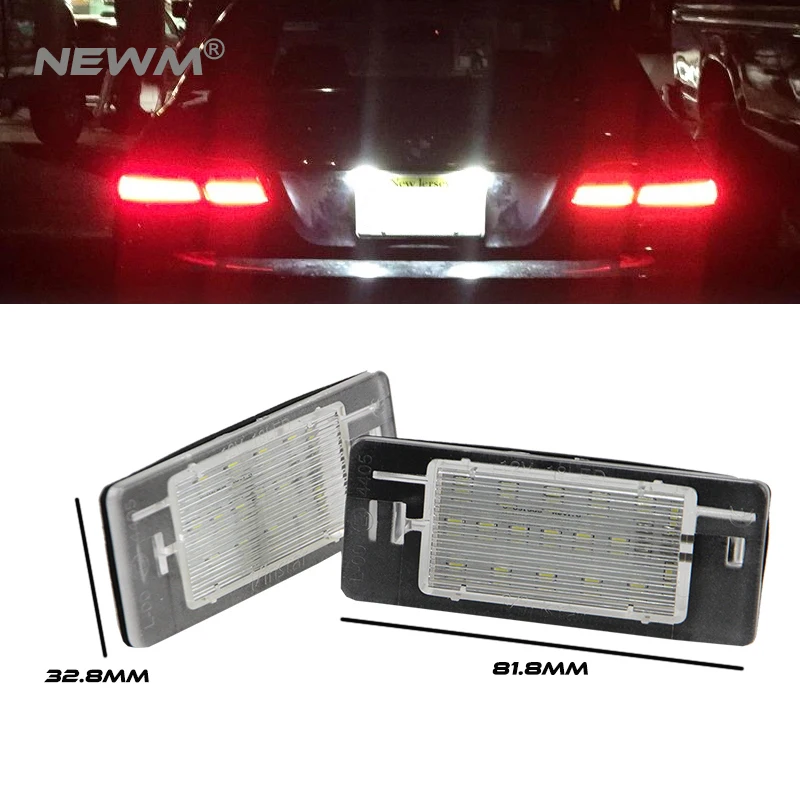 2X LED For Opel Astra J Sports Tourer wagon led number license plate