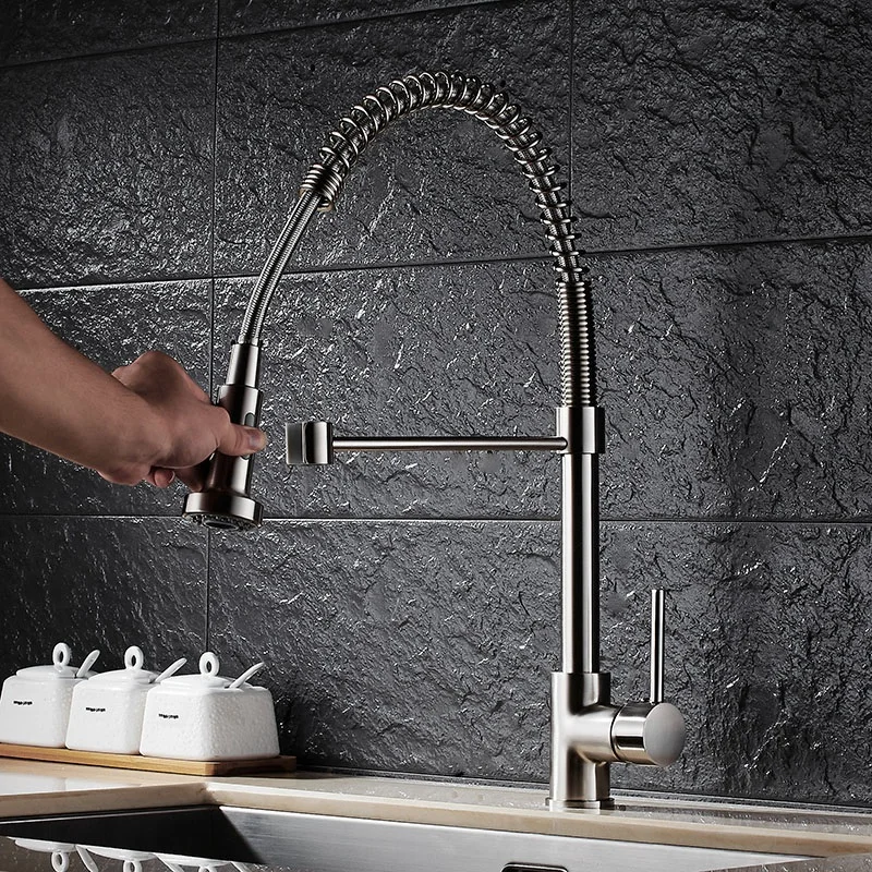 quyanre wanfan frap gappo ru shipment kitchen faucet single handle mixer tap dual spouts 360 rotation3