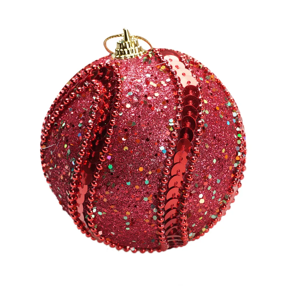 Рождественские шары Красочные Стразы блестящее украшение подвесные шары Bolas De Navidad для рождественской вечеринки Рождественская елка украшения - Цвет: E