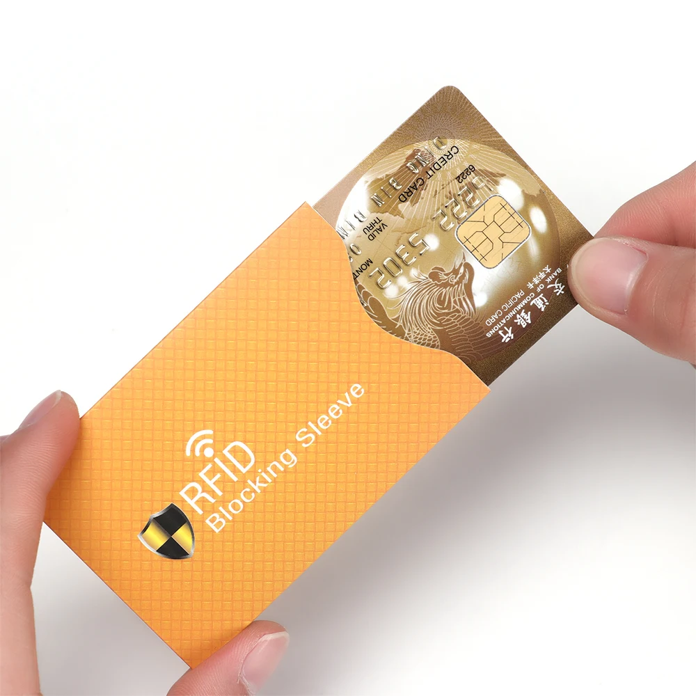 

5PCS Aluminium Bank Card Cover Anti Theft for RFID Credit Card ID Card Bank Card Holder Protector Blocking Sleeve Skin Case