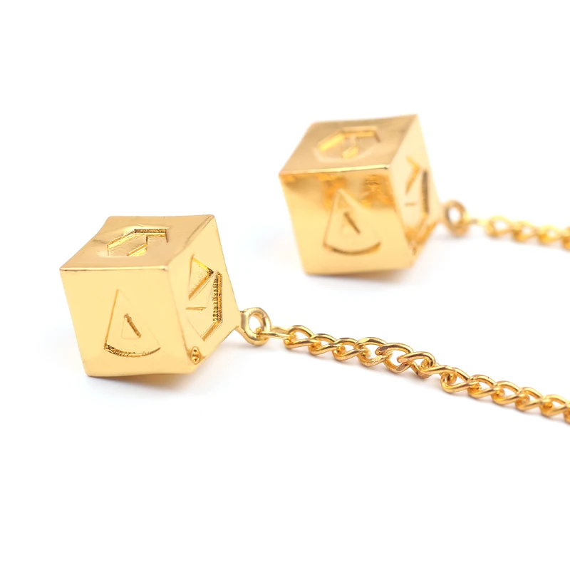 Модные женские браслеты большие Han Solo Lucky Dice Prop, 1,3 см кости со звеньями Цепи Браслет Звездные войны зеркало автомобиля украшения