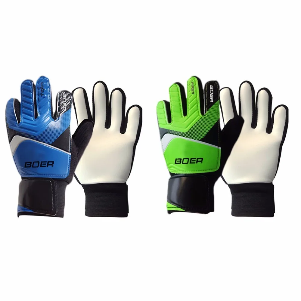 

Professional Children Gloves Finger Protection Thickened Rubber Soccer Football Goalie Gloves Goal Keeper Gloves