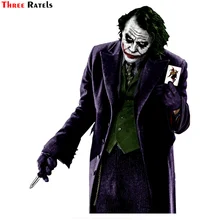 Three Ratels TRL745 #13,3x17cm joker por qué tan serio coche pegatinas y etiquetas