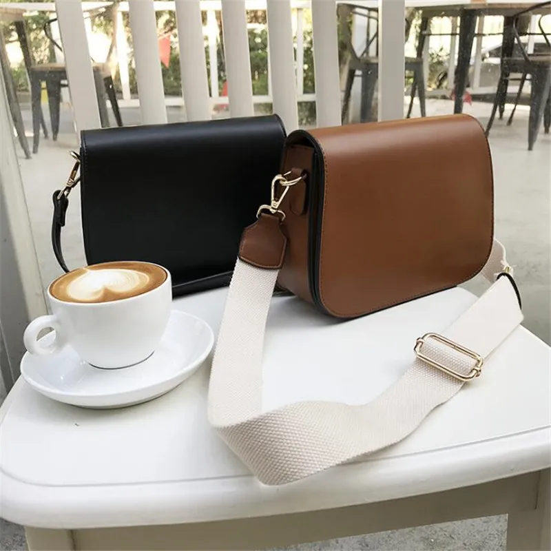 

Luxury Handbags Women Bags Designer Retro Simple Wild Shoulder Bag Solid Color Diagonal Small Square Bag 2 Shoulder Straps