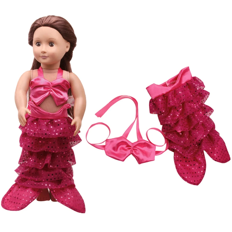1 комплект платье русалки для куклы 18 дюймов|dress for dolls|clothes dollsfor dolls |