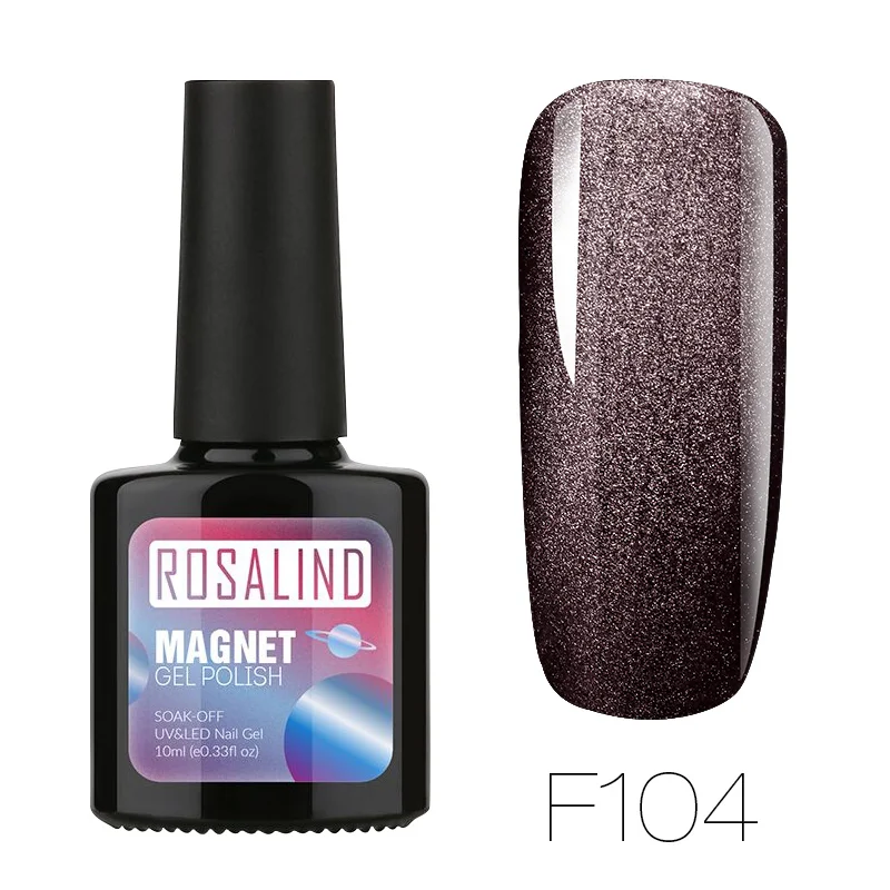 ROSALIND кошачьи глазки гель лак для ногтей Vernis полуперманентные гибридные Лаки с кошачьим глазом Magent Top Coat Декоративный Лак для ногтей - Цвет: RBF104