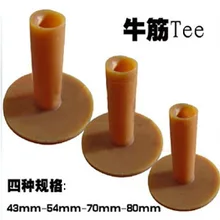 6pcs many size for choice golf Ox tendon rubber tee