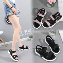 JINBEILEE Sports Sandals Female Students Casual Magic Stickers Muffin Thick-soled Breathable Non-slip Beach Shoes JINBEILEE Sports Sandals Female Students Casual Magic Stickers Muffin Thick-soled Breathable Non-slip Beach Shoes